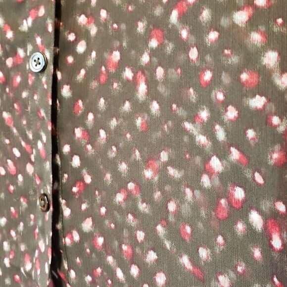 J. JILL  Semi-sheer Printed Blouse - Picture 3 of 6